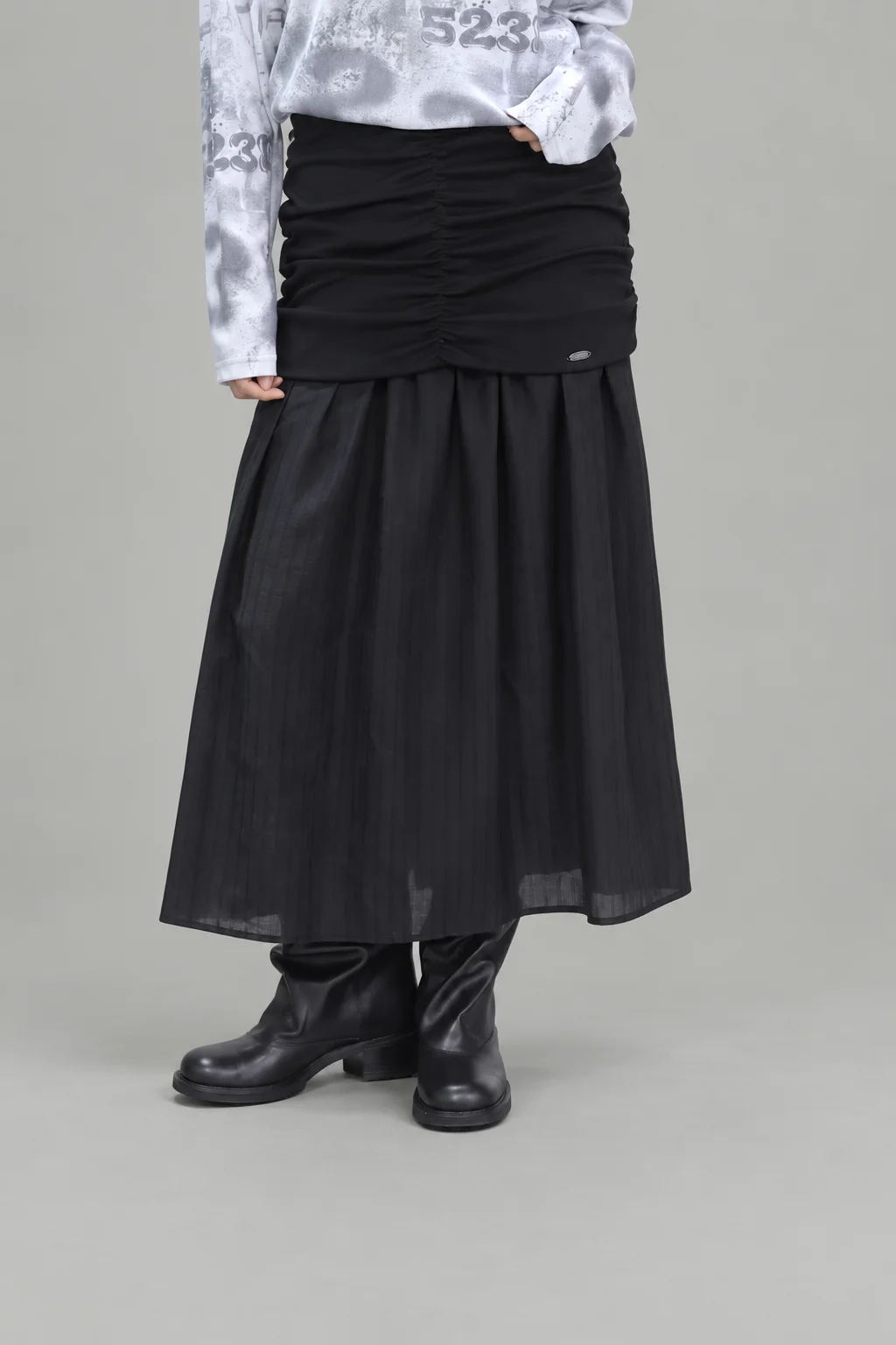 Sheer doubly skirt