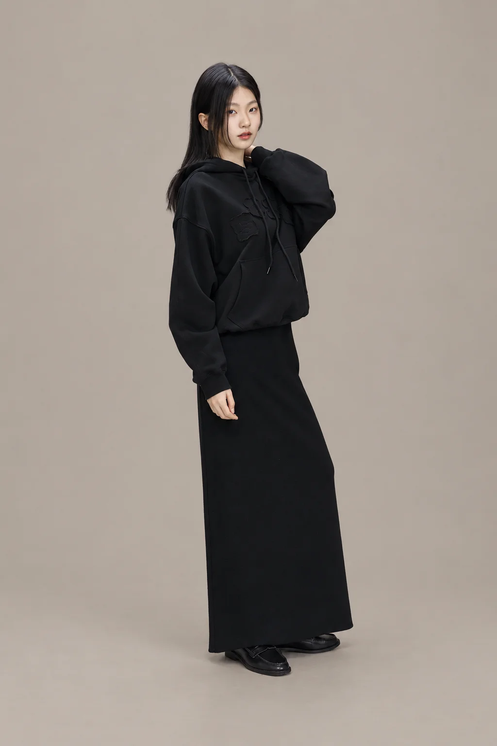 Knit like long skirt 착용컷