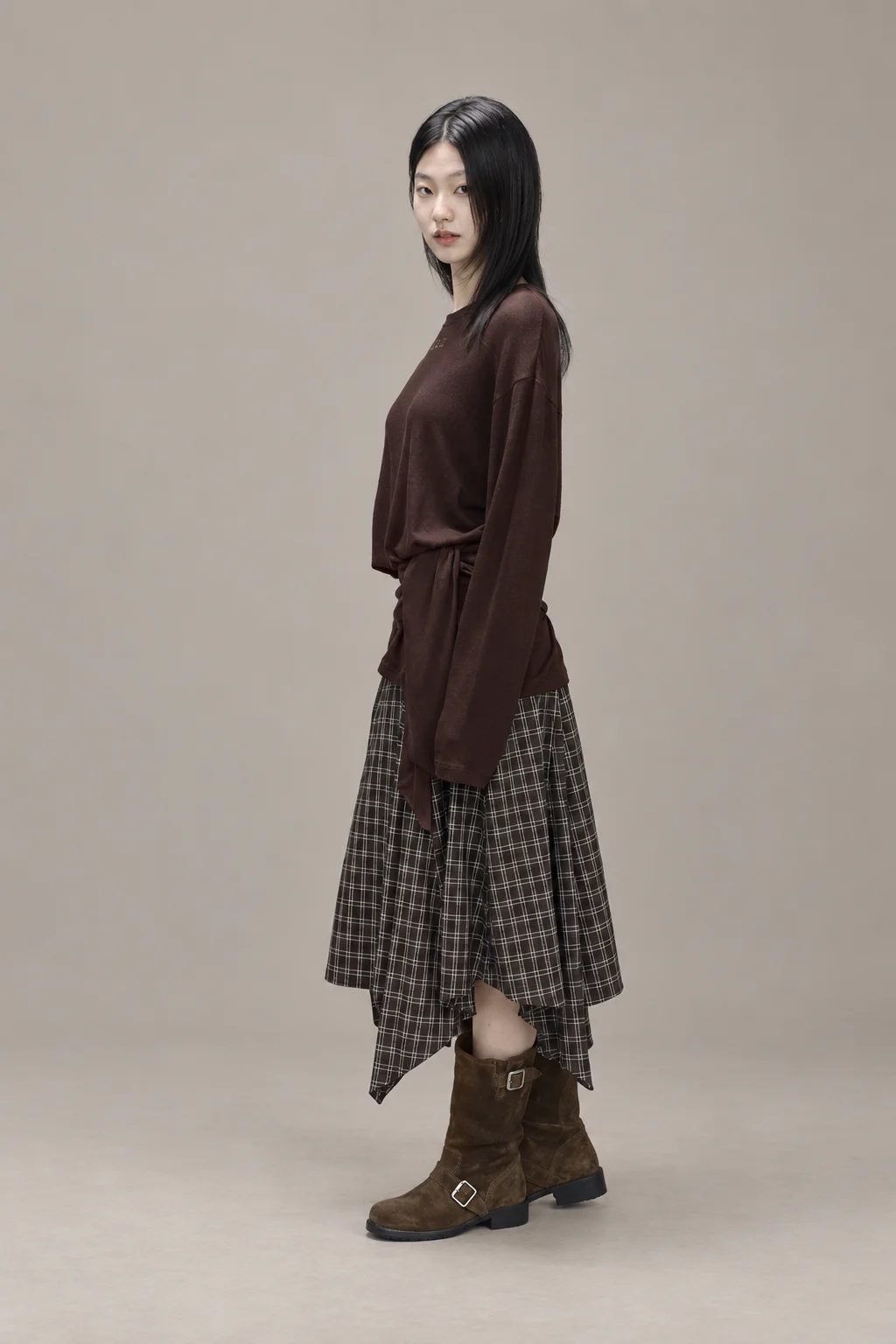 Soft fabric loose fit T-shirts 착용컷